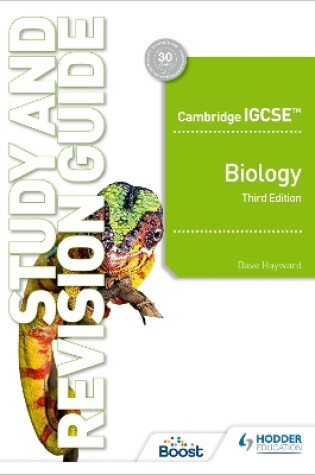 Cover of Cambridge IGCSE (TM) Biology Study and Revision Guide Third Edition