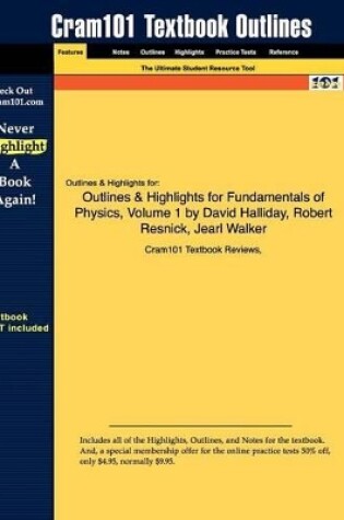 Cover of Studyguide for Fundamentals of Physics, Volume 1 by Halliday, David, ISBN 9780470044735