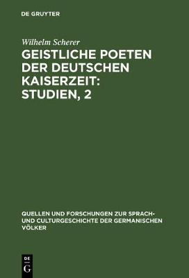 Book cover for Geistliche Poeten Der Deutschen Kaiserzeit: Studien, 2