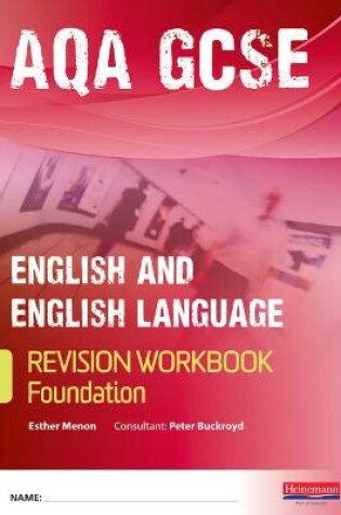 Cover of Revise GCSE AQA English/Language  Workbook - Foundation