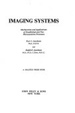 Cover of Jacobson: *Imaging* Systems