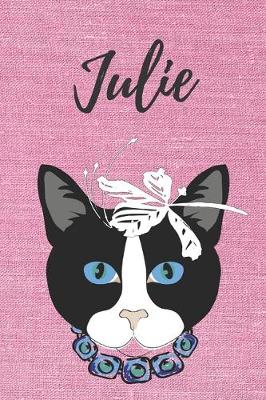 Book cover for personalisiertes Notizbuch Katze / Notizheft / Journal / Malbuch / Tagebuch / Kritzelbuch / DIN A5 / Geschenk Julie