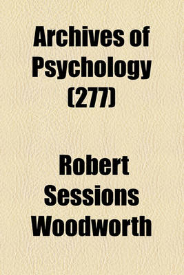 Book cover for Archives of Psychology (277)