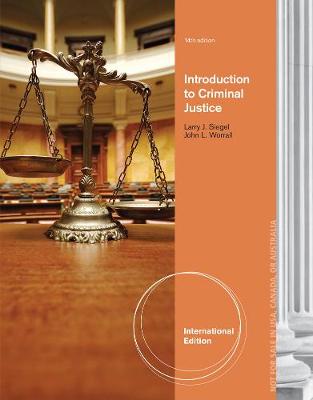 Book cover for Introduction to Criminal Justice, International Edition