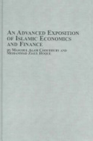 Cover of An Advanced Exposition of Islamic Economics and Finance