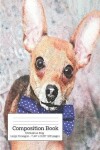 Book cover for Composition Book Chihuahua Dog - Large Hexagon