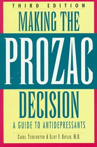 Cover of Making the Prozac Decision