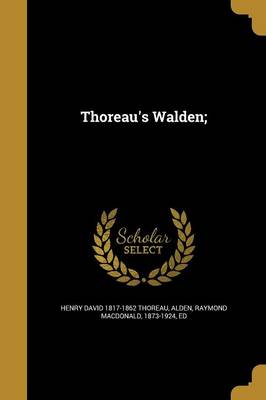 Book cover for Thoreau's Walden;