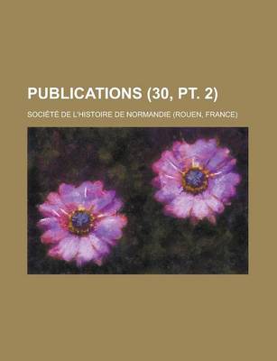 Book cover for Publications (30, PT. 2)