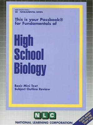 Book cover for HIGH SCHOOL BIOLOGY