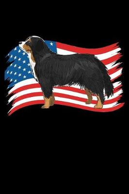 Book cover for Bernese Mountain Dog US Flag