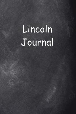 Book cover for Lincoln Journal Chalkboard Design