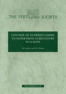 Cover of Control of Nutrient Losses to Water from Agriculture in Europe