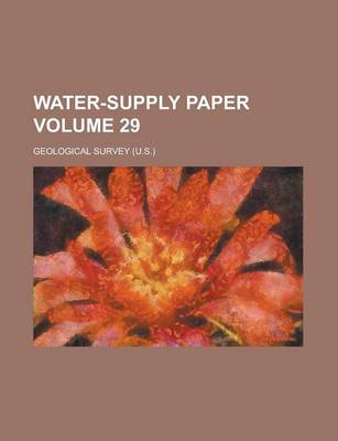 Book cover for Water-Supply Paper Volume 29