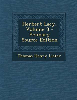 Book cover for Herbert Lacy, Volume 3