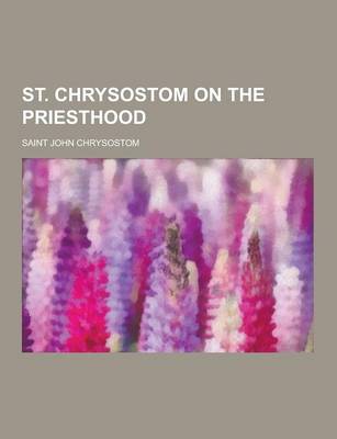 Book cover for St. Chrysostom on the Priesthood