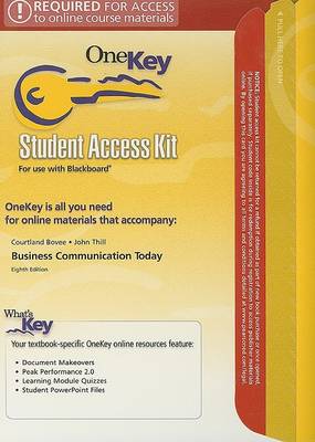 Book cover for Business Communication Today Student Access Kit for Use with Blackboard