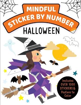 Book cover for Mindful Sticker By Number: Halloween