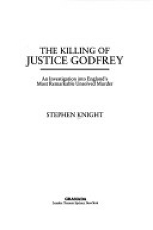 Cover of Killing of Justice Godfrey