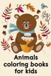 Book cover for Animals coloring books for kids