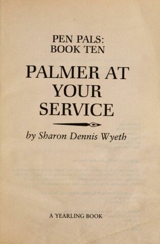 Book cover for Palmer at Your Service