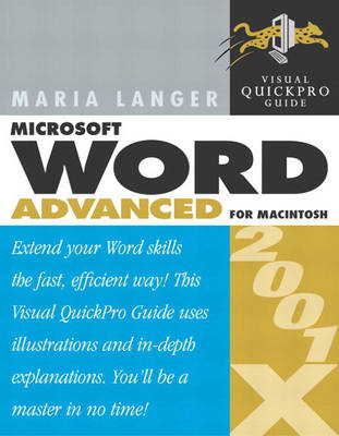 Book cover for Word 2001/X Advanced for Macintosh