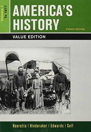 Book cover for America's History, Value Edition, Volume 1 8e & Launchpad for America's History Volume I & America: A Concise History, Volume I 6e (Six Month Access)