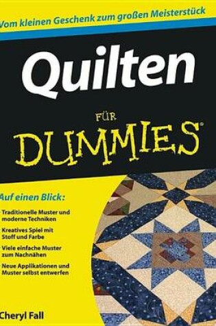 Cover of Quilten für Dummies