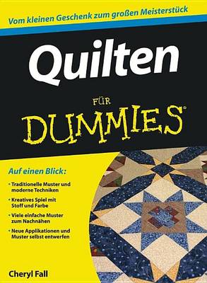 Book cover for Quilten für Dummies
