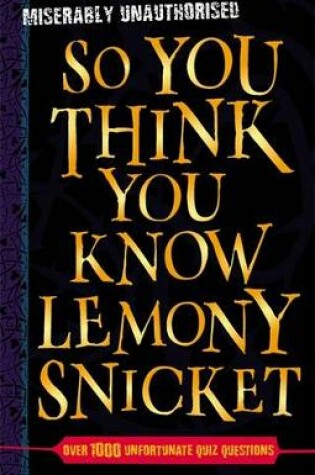 Cover of Lemony Snicket