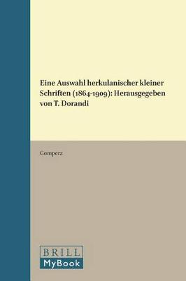 Cover of Eine Auswahl herkulanischer kleiner Schriften (1864-1909)