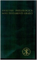 Book cover for Analysis Philologica Novi Testamenti Graeci