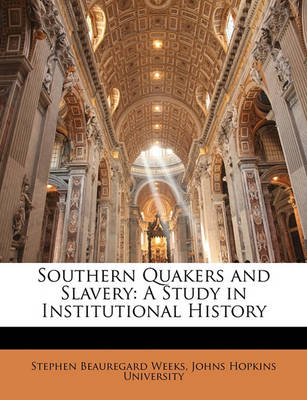 Book cover for Southern Quakers and Slavery