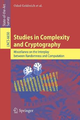 Cover of Studies in Complexity and Cryptography