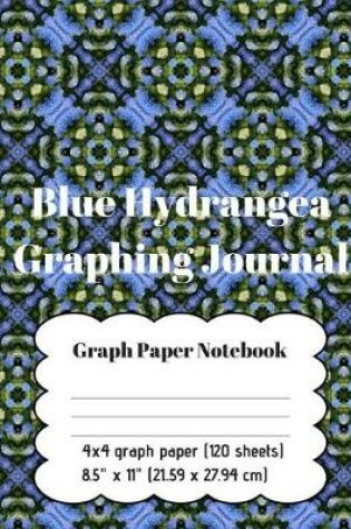 Cover of Graph Paper Notebook - Blue Hydrangea Graphing Journal