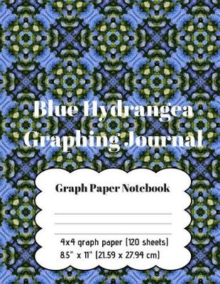 Book cover for Graph Paper Notebook - Blue Hydrangea Graphing Journal