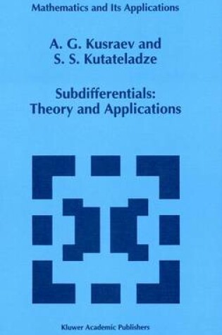 Cover of Subdifferentials