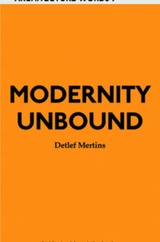 Cover of Modernity Unbound