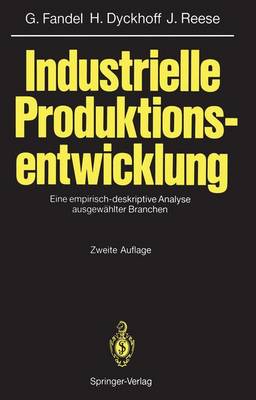 Book cover for Industrielle Produktionsentwicklung