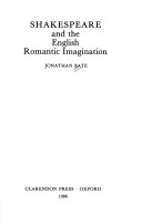 Cover of Shakespeare and the English Romantic Imagination