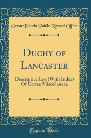 Cover of Duchy of Lancaster