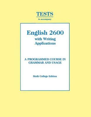 Book cover for Tests - English 2600