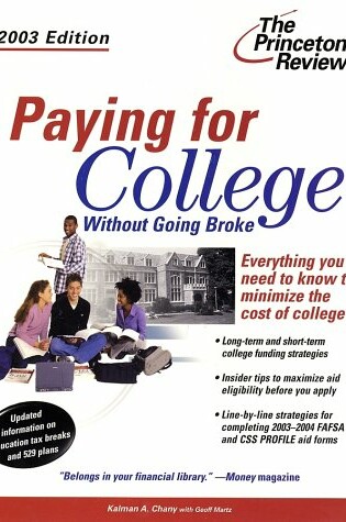 Cover of Paying for College 2003