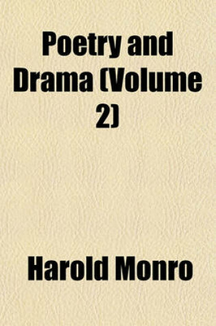 Cover of Poetry and Drama (Volume 2)