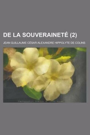 Cover of de La Souverainete (2 )