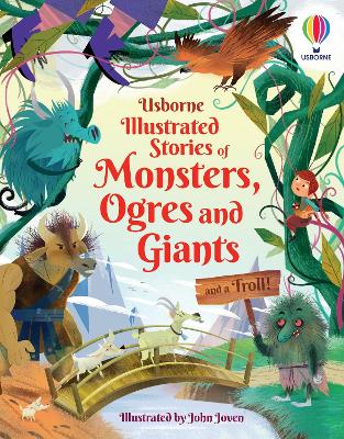 Book cover for Illustrated Stories of Monsters, Ogres and Giants (and a Troll)