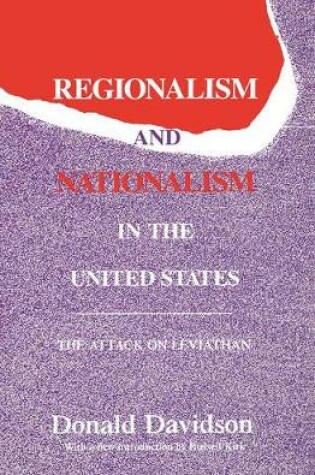 Cover of Regionalism and Nationalism in the United States
