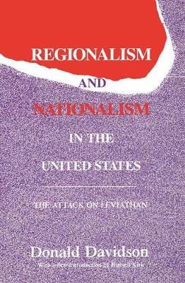 Book cover for Regionalism and Nationalism in the United States