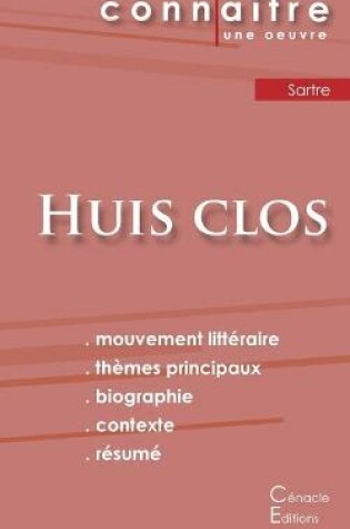 Cover of Fiche de lecture Huis clos de Jean-Paul Sartre (Analyse litteraire de reference et resume complet)