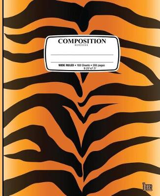 Book cover for Composition Notebook Tiger